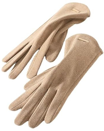 Handschuhe Warm Damen, Handschuhe Damen, Handschuhe Damen Winter, Fäustlinge Damen, Warme Handschuhe Damen, Handschuhe Damen Winter Warme, Winterhandschuhe Weihnachts Strickhandschuhe (Braun)