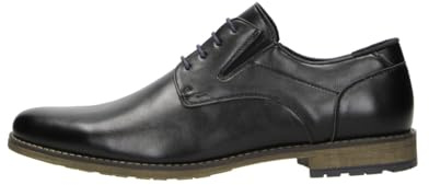 Scarpa Business da Uomo Fitters Max in Colore Nero PU, Scarpe da Uomo Oversize - Scarpe Grandi da Uomo, Max 51 EU Nero PU
