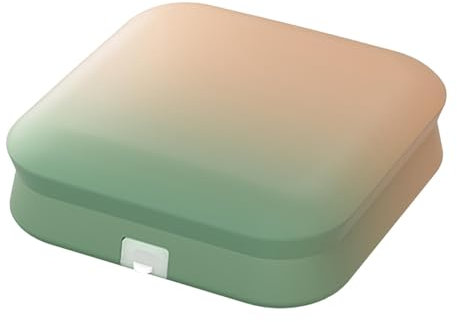 Hartlinsen-Kontaktlinsenreiniger, tragbare Kontaktlinsenreinigungsbox, Kontaktlinsenreiniger mit Spiegel, Ultraschall-Kontaktlinsenreiniger mit USB-Ladegerät, klein und tragbar, passend für