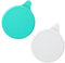 Dewocke Bouchons pour Baignoire, Lot de 2 Bouchon de Vidange en Silicone, Bouchon Evier avec Ventouse, Bouchon Évier Universel, pour Douche, Baignoire, Lavabo, Évier (Blanc + Vert)