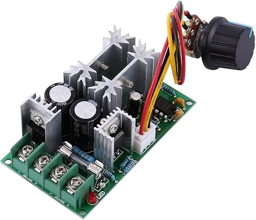 PWM Regler DC Motor Drehzahlregler 20A, PWM ReglerPWM Regler 20A 12V 24V 36V 48V mit Potentiometer, 1200W DC Motortreibermodul Stromregler für Magnetmotor