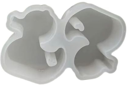 Duck Silicone Moulds, Duck Shape Candle Molds for Crafting Candle Soap Table Decorations, Two in a Row Duck Silicones Molds for Epoxy Resin Project
