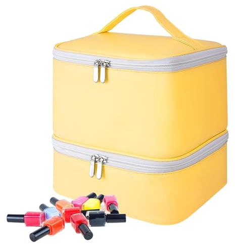 Sac de Rangement pour Ongles - Mallette de Rangement Portable, Titulaire Professionnel d'approvisionnement en | Design Compact Multi-Poches utilisé dans Le Salon de Voyage, la