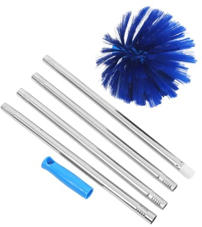 FIXOSHEE Spolverino Ragnatele Allungabile con Asta Regolabile Acciaio Inossidabile Leggero per Pulizia Interni Ed Esterni per Soffitti e Ventilatori