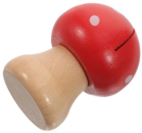 LOLIPPYY Niedlicher Holz Memo Clip in Pilzform mit Fotohalter Notizordner und Kartenhalter für Bürotisch Zubehör und Bürodekoration