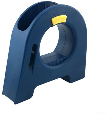 Dispenser per nastro adesivo per mani e applicatore di nastro per pavimenti, con manico ergonomico circolare e bordi in metallo seghettato, per progetti accurati di pittura su pareti o pavimenti in