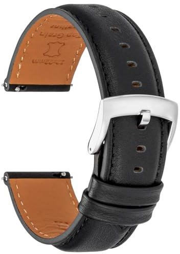 CORROPELLE Leder Uhrenarmbänder Weich Nappaleder Armband Schnellverschluss für Herren Damen, Eleganten Ersatz Uhrenarmband 18mm 19mm 20mm 21mm 22mm für Uhren & Smartwatch