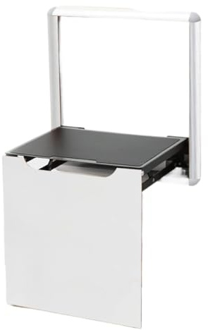 NIUSABOU Tabouret Mural, Siège de Douche Mural Pliant, Tabouret à Langer Multicolore 150kg(White)