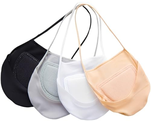 Slingback strumpor, 4 par halkfria lågt skurna strumpor, bomull halvfoder, ingen show