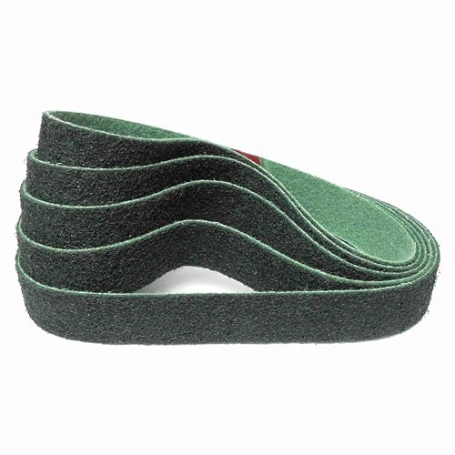Score Abrasives Pro Line Vlies-Schleifband/Vliesband | 40 x 760 mm | 5 Stück | Körnung: fine/fein/grün (P180 - P240)