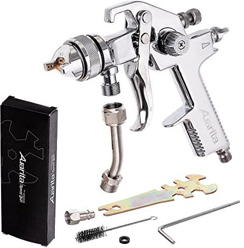 Auarita Pistolet pulvérisateur Professionnel pour réservoir ŕ Pression 1,4 mm Buse d'agrégats de Peinture