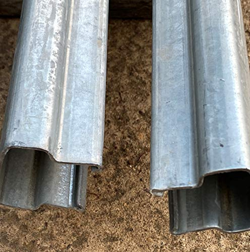 Poste galvanizado espaldera Extremo (resitente y cuadrado), medida 2 metros X 2mm. Pack de 3uds