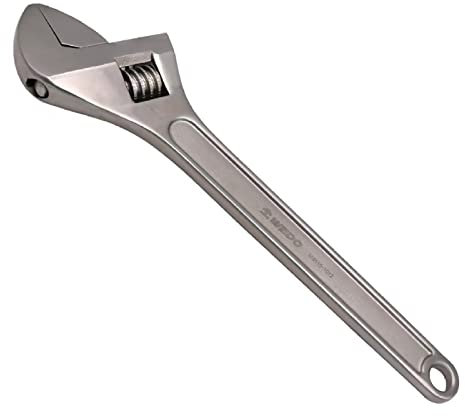 WEDO Verstellbarer Schraubenschlüssel,Edelstahl Rollgabelschlüssel, 4 (Länge 100mm) Erstellbar Rohrzange,Maulöffnung bis 13mm,Gesenkschmiedet,Haltbarkeit,Stabilität