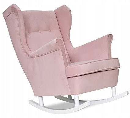 Family Meble Schaukelsessel, Modell Ari, Skandinavisch, Relaxsessel aus Webstoff, Loungesessel, Ohrensessel, Fernsehsessel, Bequemer Sessel, Für Wohnzimmer, Esszimmer, Schlafzimmer, Trinity 19