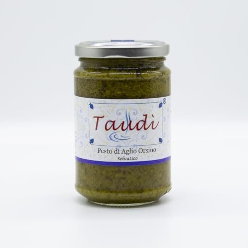 Pesto di Aglio Orsino Selvatico - Autentica prelibatezza siciliana 100% Naturale - Taudì Conserve in Vetro 280g