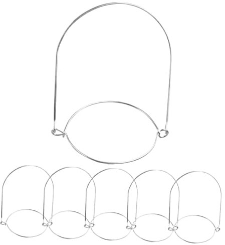 LABRIMP 6pcs Mason Jar Hanging Handles Stainless Steel Wire Mason Jars Hooks Universal Fit 86mm Wide Mouth Accessories for Kitchen Storage and Preserving