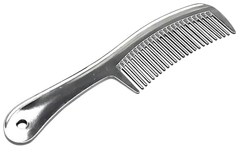 Sharplace Horse Comb Curry Comb Portable Metal Pulling Comb Massage Comb Horse Hair Comb Mane and Tail Brush for Horse Livestock Animal
