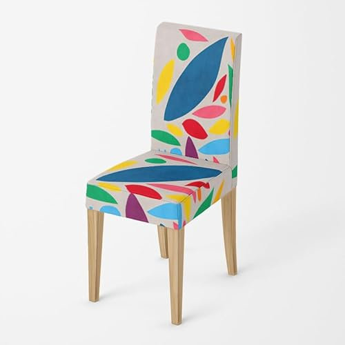 Stuhlhussen Blau Rot Stuhlüberzug Weich Spandex Stuhlhussen Schwingstühle Stuhlbezug Waschbar Stuhl überzug Abnehmbare Stuhlbezüge mit Gummiband Hussen für Stühle Stuhlhussen 8er Set