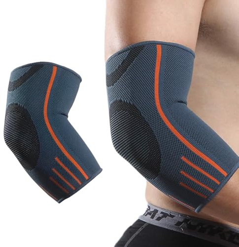Coudière Tendinite, 1 article Coudière de Compression et de Maintien, Manchon de Compression Bras et Coude pour Tennis Elbow, Anti-Douleur, Manchon de Bras