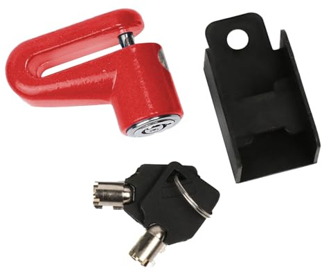Ahuuen Motorcycle Disc Lock | Heavy Duty Electric Scooter Lock Scooter Wheel Lock | Waterproof Anti Theft Wheel Lock Bicycles Disc Brake Lock for Motorcycles Bikes Scooters