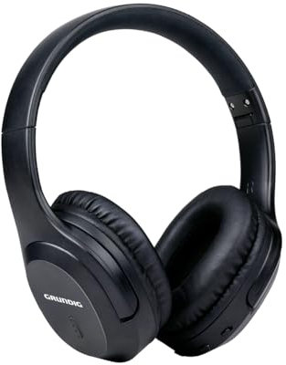 GRUNDIG Casque Bluetooth sans Fil - Ecouteurs Anti Bruit avec 40 Heures d'Autonomie - Casque sans Fil avec Microphone - Inclut Un Câble Audio de 3,5 mm et Un Câble de Charge USB-C