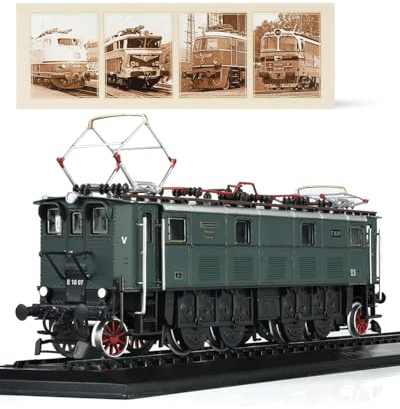 Risopen 1:87 Skala 1927 E 16 07 Plastikspielzeug Zug Modell Zug Set Keine Versammlung erforderlich Geschenk Dekoration für erwachsenes Kind (grün)