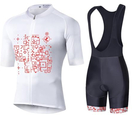 UGLY FROG Cycling Clothing Set Short Sleeve Cycling Jersey Summer Mountain Bike Bicycle Suit with 9D Gel Padded Bib Shorts Set