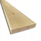 Pavimento naturale in legno antiscivolo da 200 cm, sezione 14,5x2,7 cm, per Giardini, Terrazze, Decking