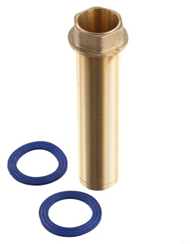 Messing-Fuß Schraube Rohrmuttern für Kalt- und Warmwasserhahn-Reparaturmutter Verlängerung mit Kontermutter Funktion für Küchenspüle Armaturen bietet stabile und rostbeständige Lösung (15 cm)