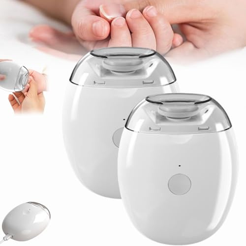 Coupe Ongle Electrique, Muet Lime A Ongle Electrique Bebe, Chargement De Type-C Ponceuse Pour Ongles, éLagage De PréCision, Avec LumièRe Led, Pour BéBéS, Adultes, Personnes âGéEs (A)