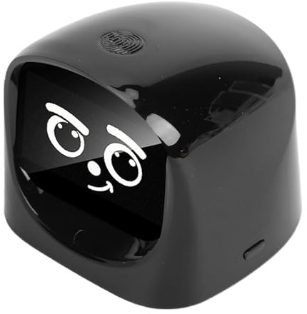 Aramox Robot per Cruscotto Auto AI ABS Interattivo Intelligente Animale Domestico Elettronico Display da 2,01 Pollici Monitoraggio Auto in Tempo Reale Chat AI Sollievo Dallo Stress per Bambini (BLACK)