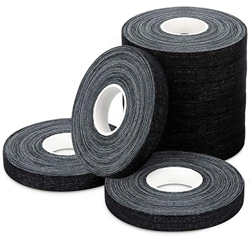 10 rullar klättertejp, 10 mm bred – DERMATEST mycket bra – med PDF-tejpinstruktioner – perfekt fingertejp och sporttejp för klättring, bouldering, styrketräning, kampsport (svart)