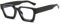 LJCZKA Lunette Anti Lumiere Bleue Carrée pour Femme Homme Monture Épaisse de Lunettes Cadre Anti-Fatigue pour Jeux, Texing et Lecture