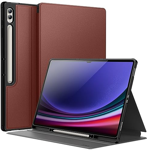 JETech Custodia per Samsung Galaxy Tab S10 Ultra/S9 Ultra 14,6, Vino Rosso | Supporto Multi-Angolo, S Pen Holder, Cover Protezione Sottile, Auto Svegliati/Sonno
