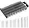 Jeffdad 0.3-1.6 mm Micro Drill Bit Set, Hss Twist Drill Bit Mini Drill Bits Fully Ground High-Speed Steel Micro Drill Bit for Plastic Wood Soft Metal (20)