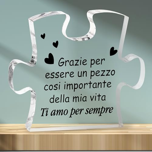 Merclix Ornamenti Acrilici Regali Per Lui Anniversario Natale Regali Compleanno San Valentino