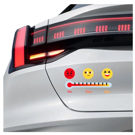 MaNeaz adesivi auto adesivi per auto “Mantenere la distanza di sicurezza” Impermeabile e riflettente Alta Qualità per Auto, Moto