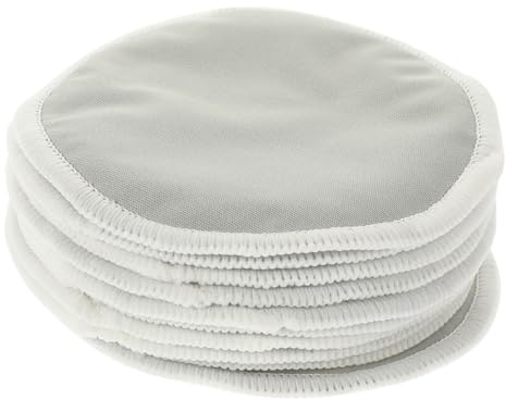 HEALSOPTHY 10 Waschbare Stilleinlagen aus Weichem Atmungsaktivem Material Auslaufsichere Wiederverwendbare Brustpolster für Stillende Mütter Hautfreundlich und Saugstark