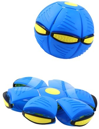 ARHZ 2026 Neuer Magischer Ball,Spielzeug für Draußen Hüpfende Kinderbälle, Magischer Metaball, Magische Fliegende Ball Untertasse für Kinder, Eltern-Kind-Interaktion, eine Scheibe Werfen(Blau)