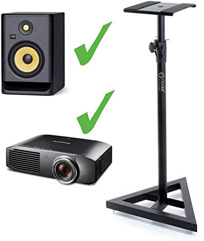 Nordell' Premium Floor Speaker Stand (Single) for Studio Monitors and Hi-Fi Loudspeakers - Create Truer Mixes with Optimum Loudspeaker/Monitor Height and Positioning with Rotating Plate for Speakers