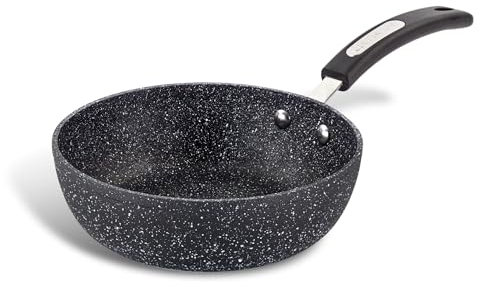 Scoville NEVERSTICK - Padella wok da 20 cm, piccola padella antiaderente, adatta a tutti i piani cottura, compresi quelli a induzione, manico Cool-Touch, lavabile in lavastoviglie, senza PFOA,