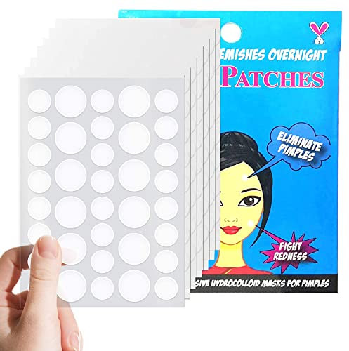 GeekerChip 252 pimple patch,pickel patch Pflaster Unsichtbar Pickelpatches für Gesicht Akne Behandlung Aknepflege(10mm+8mm)