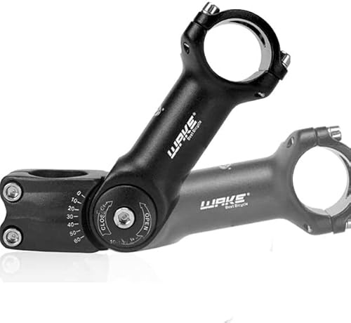 BESNIN MTB Vorbau 0-60° 31.8mm Fahrrad Vorbau verstellbar MTB 90mm/110mm/120mm/130mm Mountainbike Lenker Vorbau für Fahrrad (0-60° 31.8×130mm)