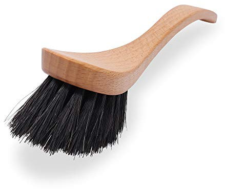 WALDKRAFT Spülbürste Swan Natur | Universelle Abwaschbürste für die Küche | Nachhaltiges Buchenholz | Rosshaar | Made in Germany