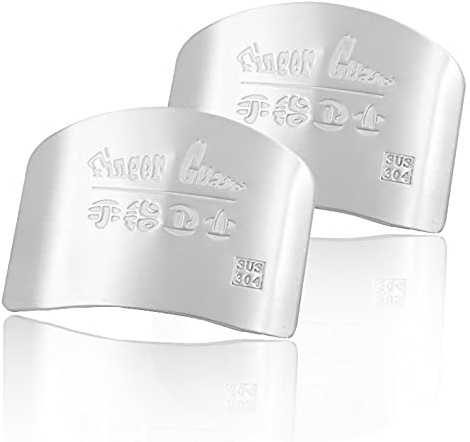 UESDU Protezione dita taglio 2 pezzi protezione dita in acciaio inox evitare lesioni durante il taglio degli alimenti migliori strumenti per la cucina