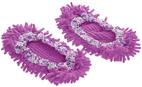 Chaussons de vadrouille, chaussettes de pied de nettoyant de sol en microfibre chaussures de vadrouille à poussière, couvre-chaussures pour le nettoyage de la poussière de sol de bureau de maison