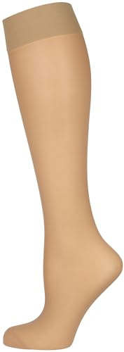 Nur Die Knie Fit in Form 40 DEN mit starker Stützwirkung entlastende semi-transparente Nylon Fein-Kniestrümpfe breiter Komfortbund Damen