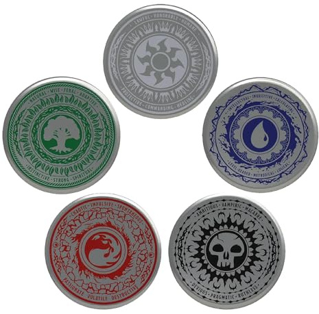 Magic: The Gathering Metall-Untersetzer-Set – Set mit 5 bedruckten MTG-Getränkeuntersetzern – Offizielles Merchandise für Fans, Spieler & Sammler