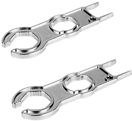 APOMOONS Juego de tensores de llaves de aluminio para conector PV, herramienta de montaje enchufable para cable de panel solar, cable de sistema fotovoltaico y conector (2 unidades)