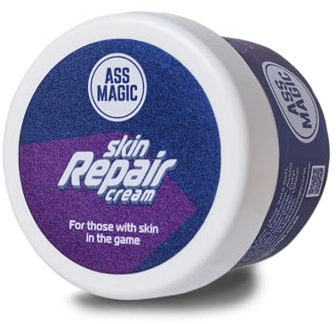 ASS MAGIC Hautreparaturcreme für Sportler – Unterstützt die Hauterholung von Scheuern, Blasen und Sonnenexposition | Beruhigende Formel mit Panthenol, Glycerin und kolloidalem Hafer | 120 ml